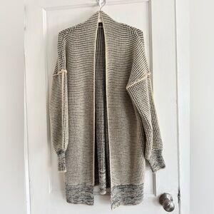 Black and cream cardigan